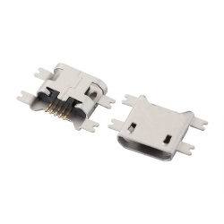 Nest Micro USB B 5pin SMT in board slot without skirt