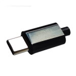 Вилка USB Type-C 4pin на кабель черная CN-07-06