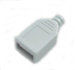 Гнездо USB тип A на кабель в корпусе белое тип1