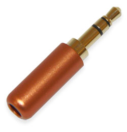 Штекер на кабель Sennheiser 3-pin 3.5mm емаль Кораловий