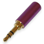 Штекер на кабель Sennheiser 3-pin 3.5mm эмаль Пурпурный