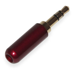 Plug to cable  Sennheiser 3-pin 3.5mm enamel Burgundy
