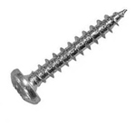 Screw 4.0 x 16mm. with rounded head PZ galvanized.