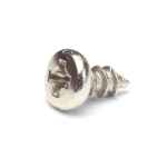 Self-tapping screw 2x4mm round head nickel plated