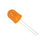 LED 10mm Orange diffuse 1000-2000 mCd