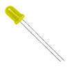 3mm LED Matt yellow 300mcd, 20mA, 30 deg, 2.2V, 27mm