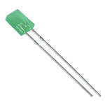 Светодиод 5х2mm Зеленый матовый 5-20 mCd 120° 560-565 nm