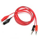 Cable<gtran/>  Banana-Crocodile BLACK-RED<gtran/>